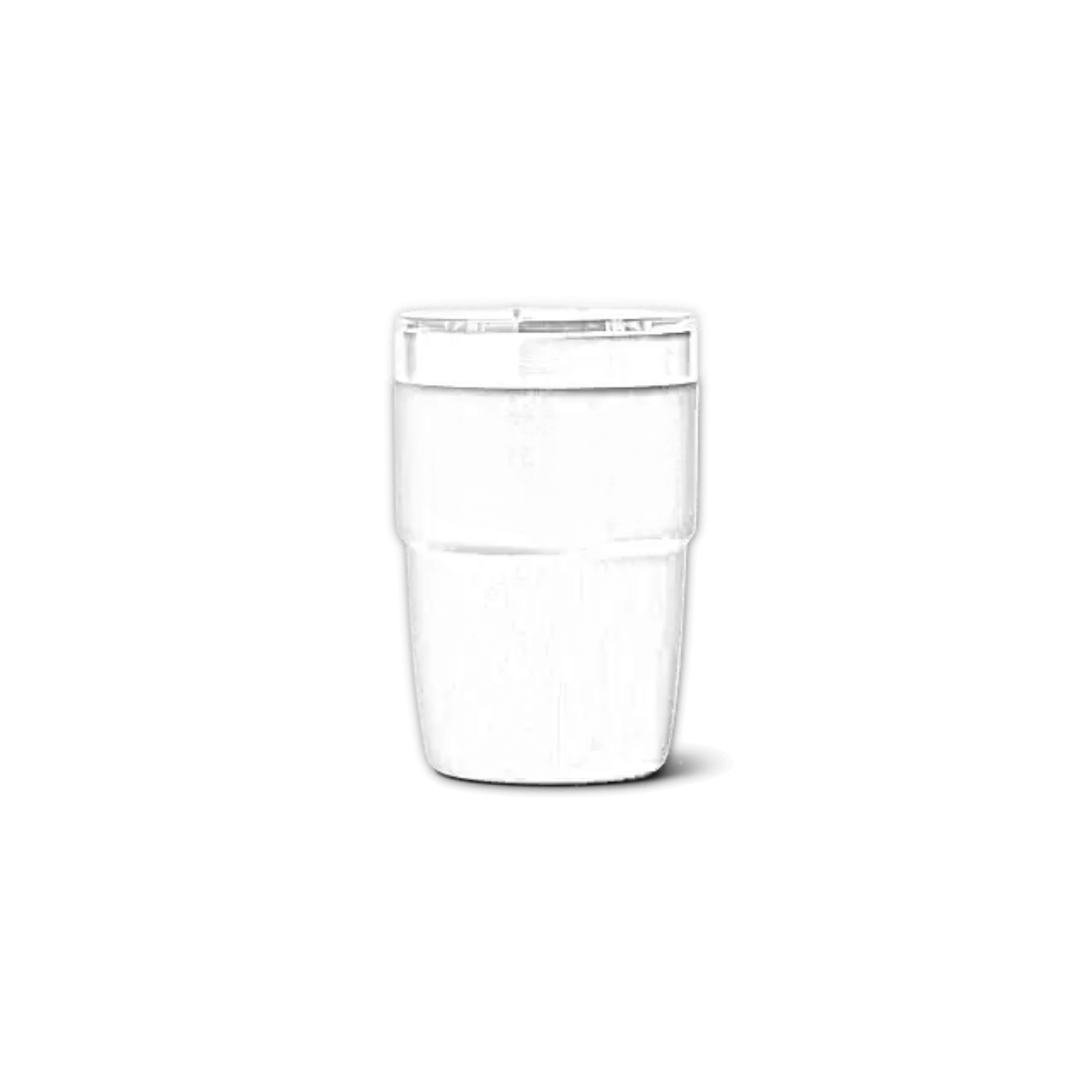 Black YETI Rambler stackable cup with Durasip ceramic lining, customizable 8 oz (236 ml) YETI® stainless steel tumbler.