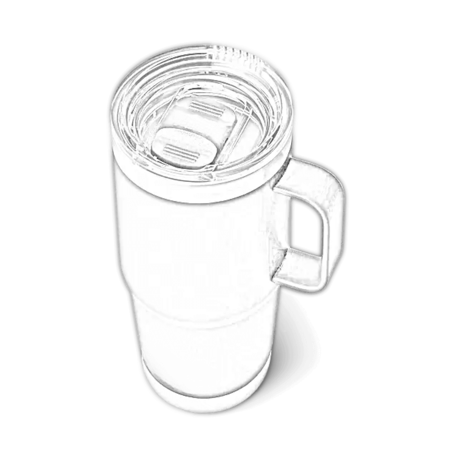 Customisable navy YETI Rambler 20 oz travel mug with laser engraving, featuring a durable stainless steel design.