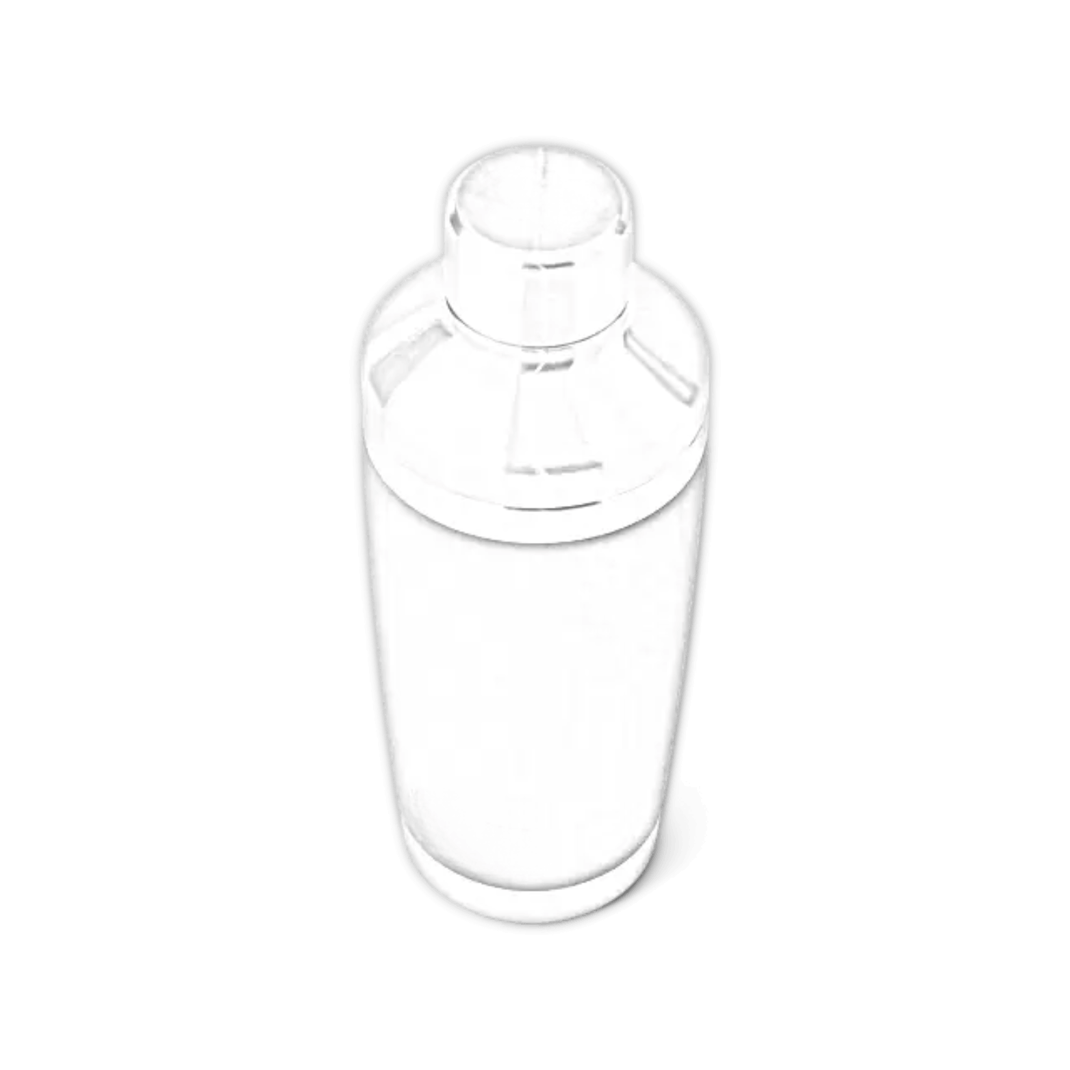 Customisable 20 oz YETI Rambler cocktail shaker in navy with laser-etched design, featuring a durable stainless steel body.