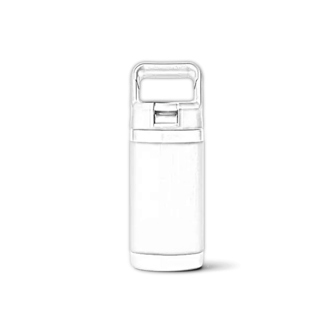 Customizable 12 oz YETI Rambler Kids Bottle with ETCH Laser Engraving in rescue red, featuring a durable stainless steel design.