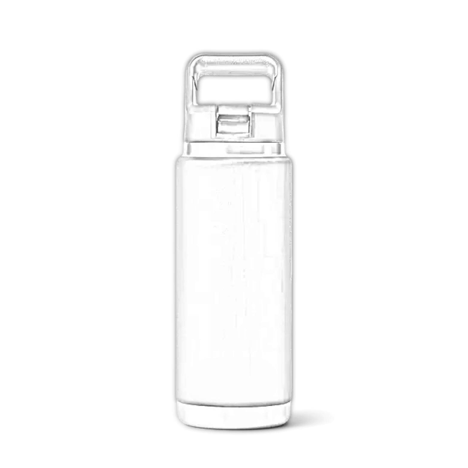 Customizable 26 oz YETI Rambler bottle in rescue red with straw lid, featuring laser engraving and ergonomic design.