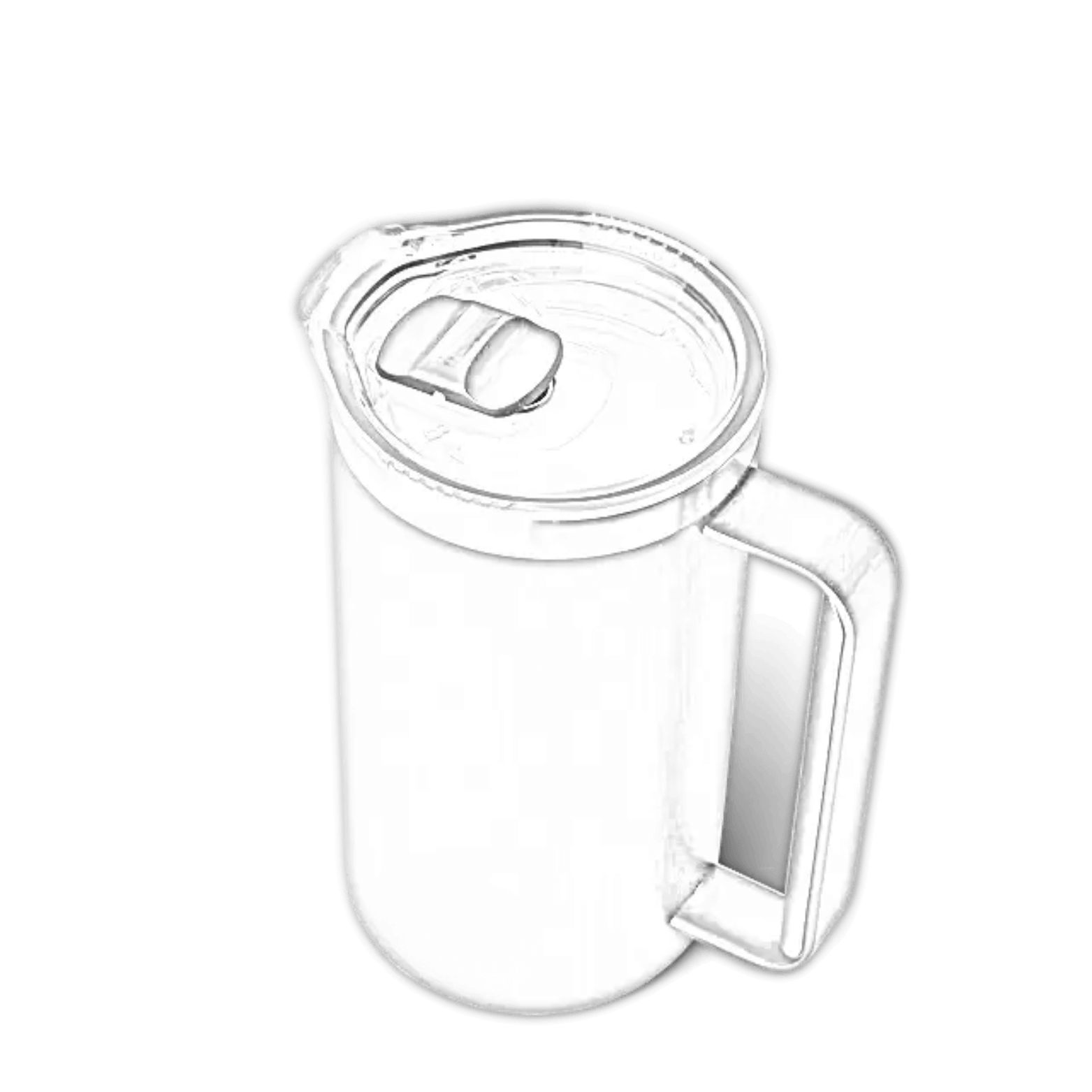 Customizable 34 oz YETI Rambler pitcher with laser engraving, designed for durable outdoor and indoor use.