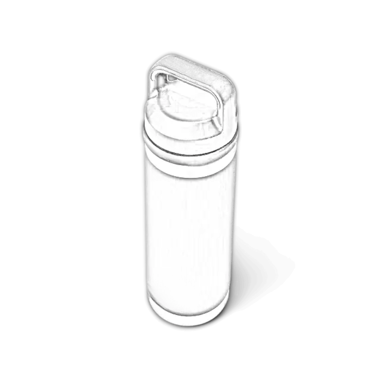 Customisable 18 oz YETI Rambler bottle with Chug Lid in sea foam color, featuring laser engraving design.