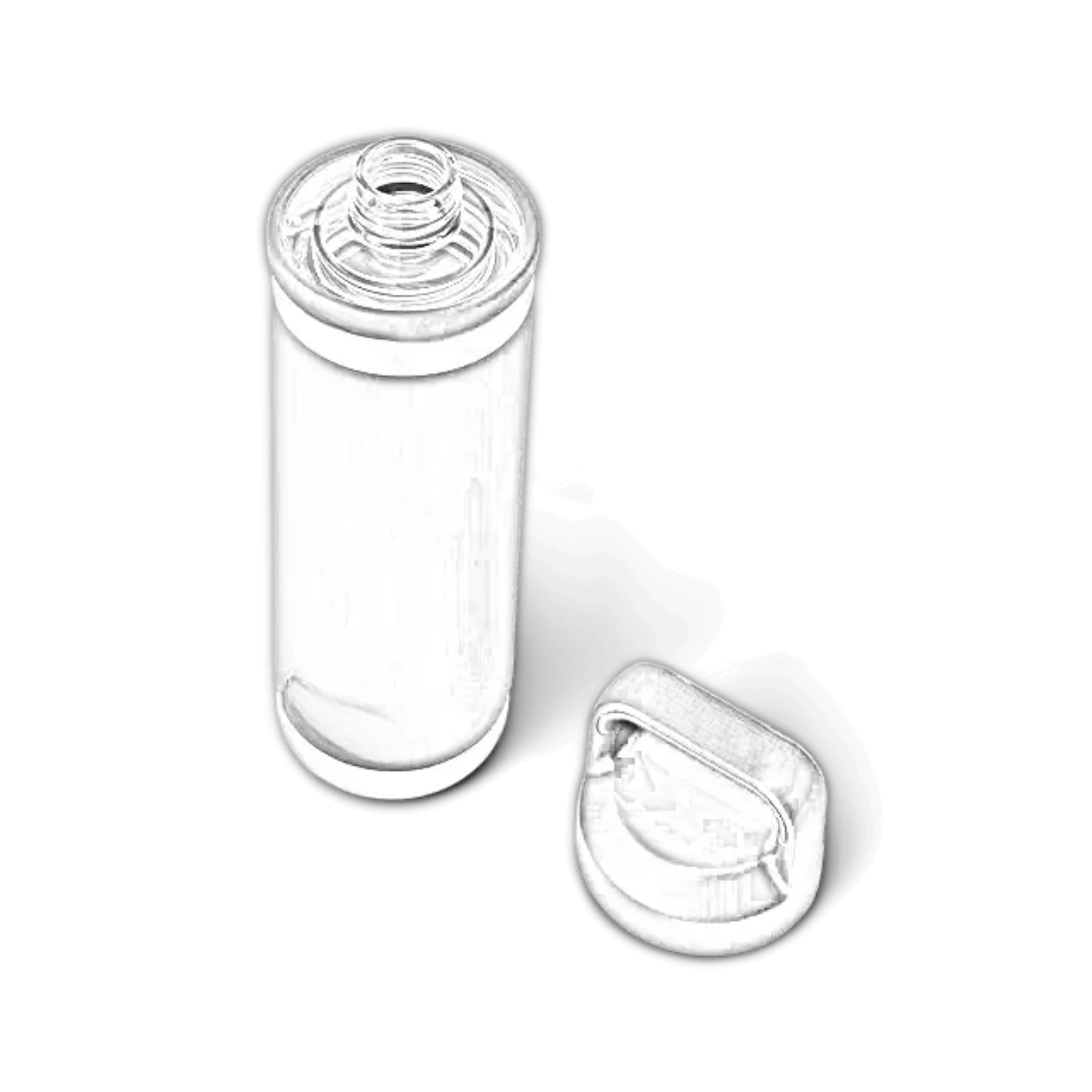 Customisable 18 oz YETI Rambler bottle with Chug Lid, featuring ETCH Laser Engraving in sea foam color.