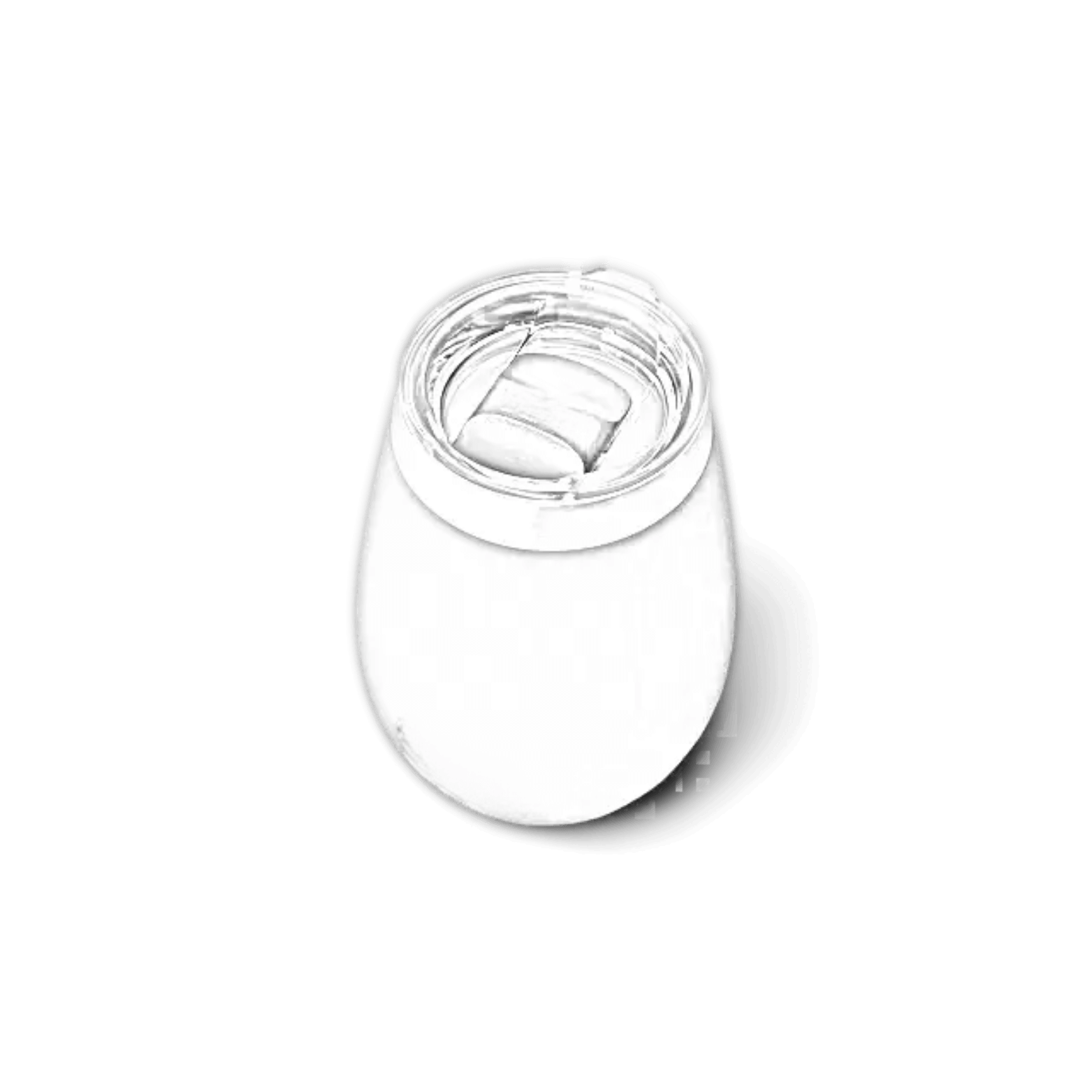 White YETI Rambler 10 oz wine tumbler with Durasip ceramic lining, customisable with laser engraving by ETCH Laser Engraving.