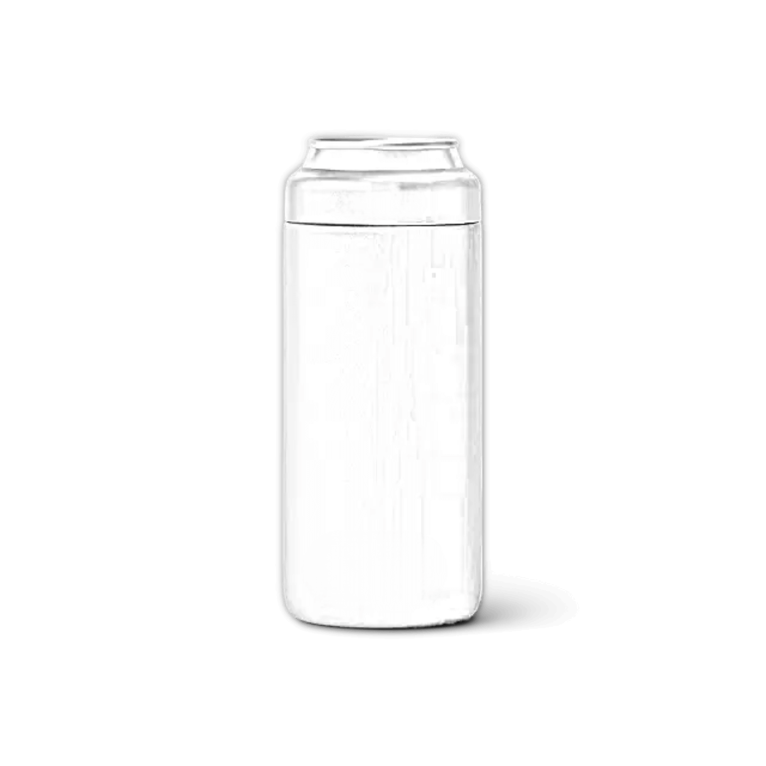 White YETI Rambler Colster insulated slim can cooler with customizable laser engraving for 355ml cans.