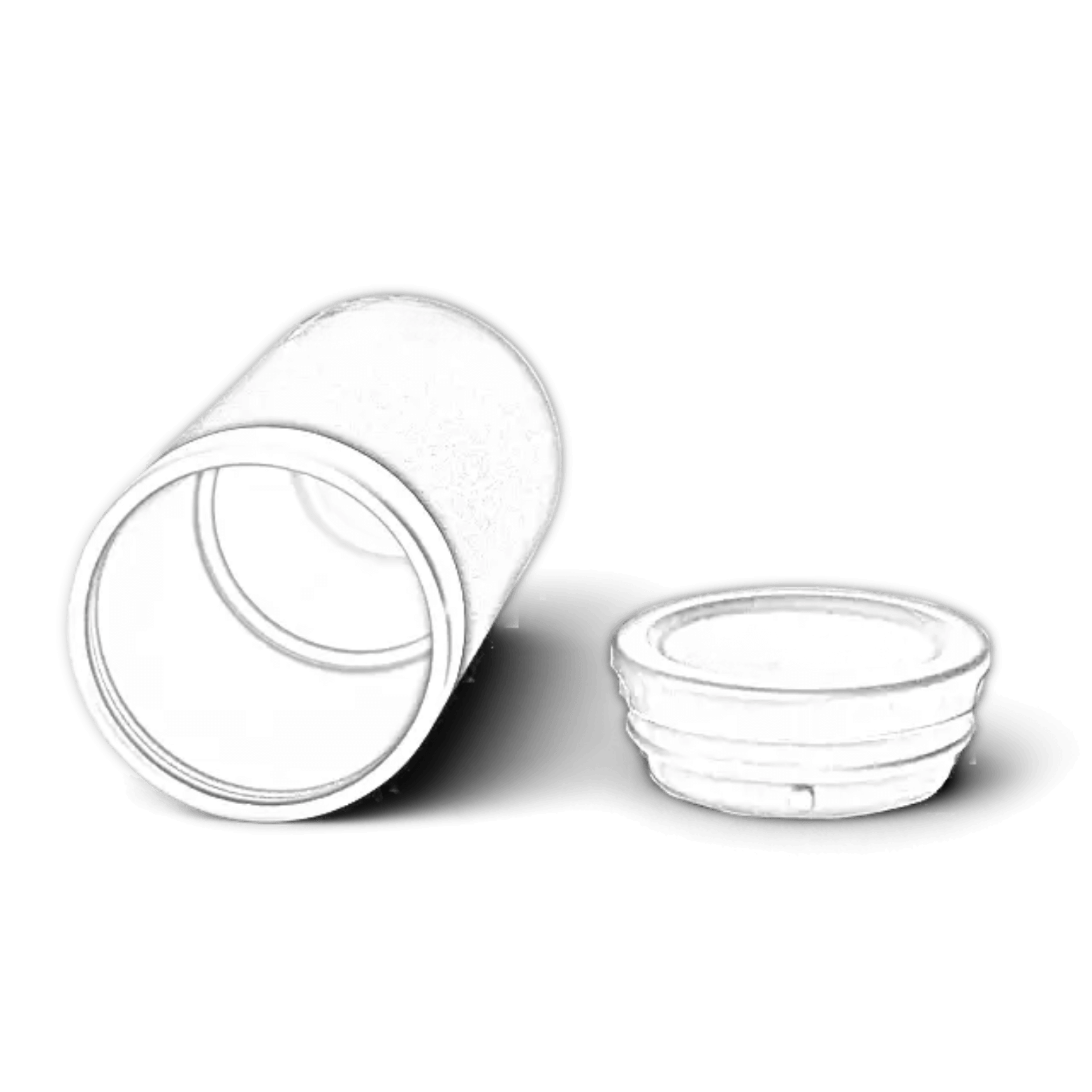 Customizable YETI shot glasses with carrying case, engraved by ETCH Laser Engraving, in white with personalized design.