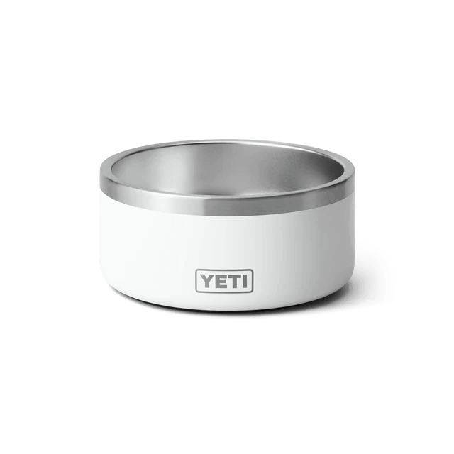 Casual white YETI tumbler ideal for any drink preparation.