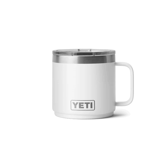 Stylish white YETI cup designed for everyday use, perfect for any beverage.