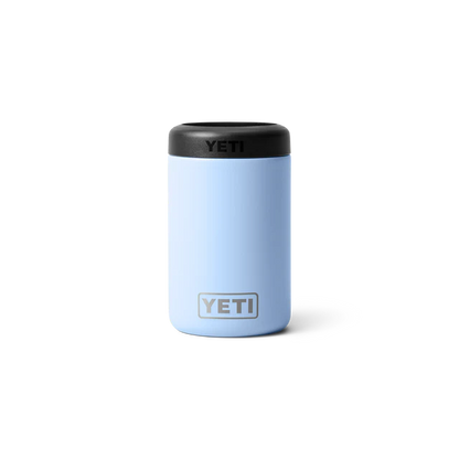 Light blue 375ml YETI Rambler Colster insulated can cooler, underlining its cool color and practical insulation.